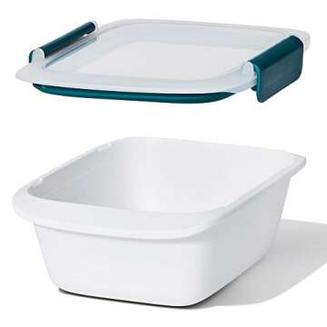 OXO Good Grips Prep & Go 10 Piece Set | Leakproof Food Storage | Ideal for leftovers, meal prep and work lunches | BPA Free | Microwave Safe | Dishwasher Safe | Freezer Safe | Odor and Stain Resistant