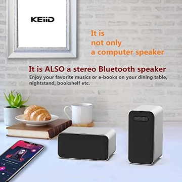 KEiiD Bluetooth Computer Speakers for Laptops & Desktops
