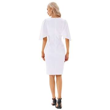 Stylish 3/4 Sleeve Business Pencil Dress for Women