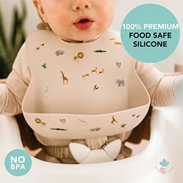 Loulou Lollipop Silicone Feeding Bib - Easy, Safe, Durable