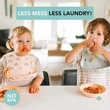 Loulou Lollipop Silicone Feeding Bib - Easy, Safe, Durable