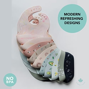 Loulou Lollipop Silicone Feeding Bib - Easy, Safe, Durable