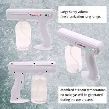 Efficient Nano Blue Light Atomizer Spray Gun for Versatile Cleaning Solutions