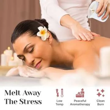 Candle Therapy Massage Oil Candle for Pure Relaxation - 8.1 oz Moisturizing Essential Oil Body Massage Candle for Home & Spa, Message Gift for Women & Men (Vanilla Amber)