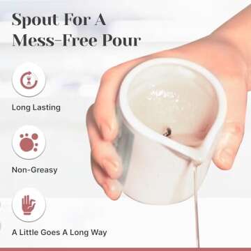 Candle Therapy Massage Oil Candle for Pure Relaxation - 8.1 oz Moisturizing Essential Oil Body Massage Candle for Home & Spa, Message Gift for Women & Men (Vanilla Amber)