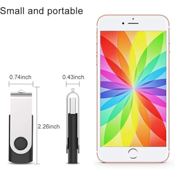 JUANWE 64GB USB Flash Drives 2 Pack with Swivel Design