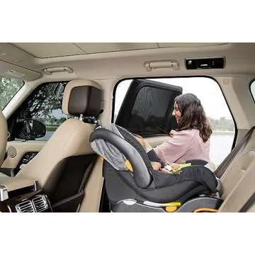 Autopect Side Window Sunshade Sock Screen-Shade (Pack of 2) – Block Sun Rays to Keep Car Interior Cool and Comfortable – Elasticized Universal Fit Mesh Sun Shade for Car, Truck, SUV, Van