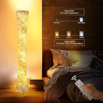 Stylish RGB Color Changing Floor Lamp with Music Sync Feature and APP Control for Every Room