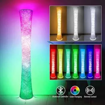 RGB LED Smart Floor Lamp with Music Sync & Remote Control