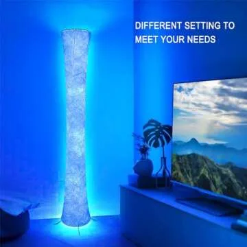 RGB LED Smart Floor Lamp with Music Sync & Remote Control
