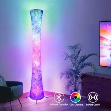 RGB LED Smart Floor Lamp with Music Sync & Remote Control