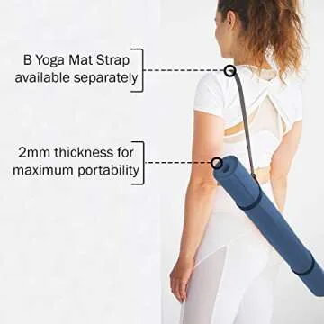 B YOGA Lightweight Non-slip Yoga Mat for All Workouts