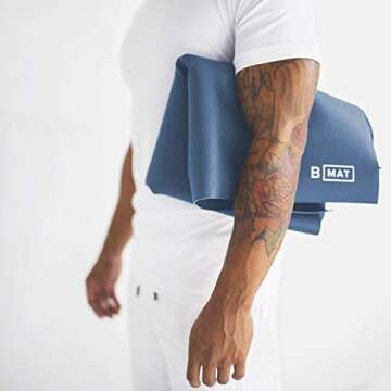 B YOGA Lightweight Non-slip Yoga Mat for All Workouts