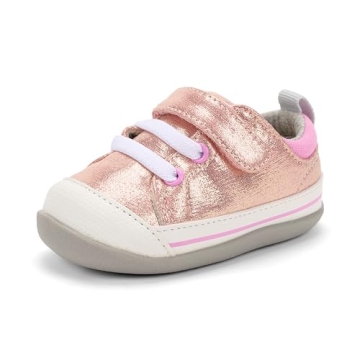See Kai Run Stevie II First Walker Shoe for Infants - Rose Shimmer