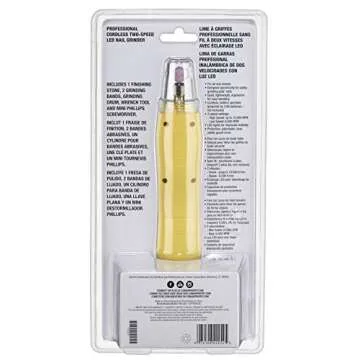 CONAIRPROPET Dog & cat Nail Grinder Cordless for Professional Grooming at-Home with LED Lights and Attachments Included