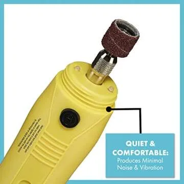 CONAIRPROPET Dog & cat Nail Grinder Cordless for Professional Grooming at-Home with LED Lights and Attachments Included