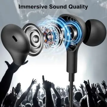 APETOO USB C Headphones Magnetic Wired Earbuds Noise Isolation in-Ear Type C Earphones with Microphone Volume Control for iPhone 16 15,iPad Pro,Samsung Galaxy,Google Pixel,OnePlus,Android