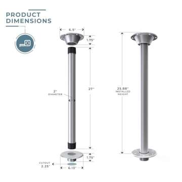 SurFit 27" Table Leg System for RVs and Boats
