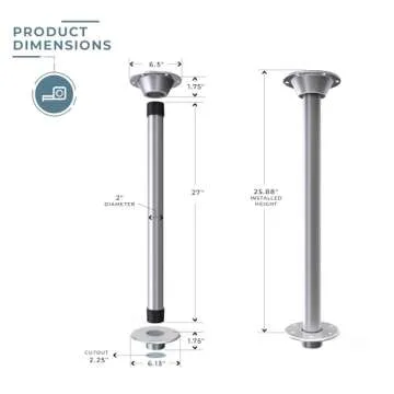 SurFit 27" Table Leg System for RVs and Boats