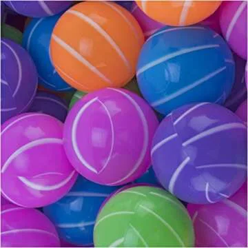Play22 Ball Pit 200 Pack - Stripe Shape Blue, Red, Purple, Green, Orange and Yellow