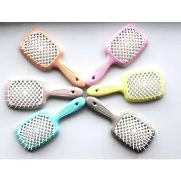 Janeke Superbrush - Turquoise Hair Care Tool for Effortless Detangling