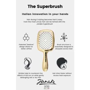 Janeke Superbrush - Effortless Detangling Hair Care