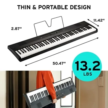 Korg 88 Portable Digital Piano with Semi-Weighted Keys