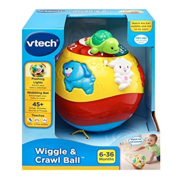 VTech Wiggle and Crawl Ball - Engaging Toy for Infants
