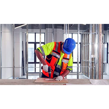 ZUJA 3M Reflective Pink Safety Vest with Pockets