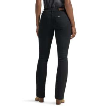 Lee Women's Legendary Mid Rise Bootcut Jean Black 2