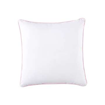 Laura Ashley Throw Pillow Decorative Pillow for Couch or Bed, Cottage Home Décor, 20 x 20, Bedford Pink