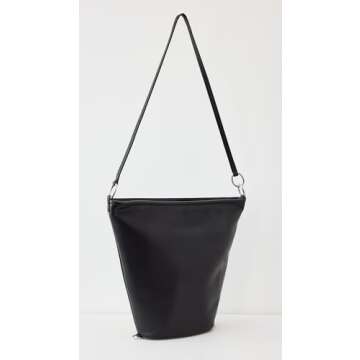 Proenza Schouler White Label Women's Leather Spring Bucket Bag, Black, One Size