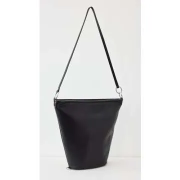 Proenza Schouler White Label Women's Leather Spring Bucket Bag, Black, One Size