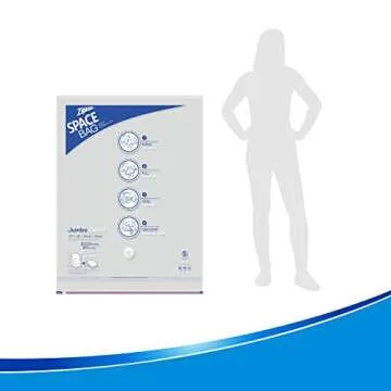 Ziploc Space Bag Jumbo Storage Bags, 2 Pack for Home Organizing