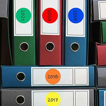Zonon 400 Pieces 2 Inch Colored Dot Stickers 10 Assorted Colors Round Color Coding Labels Circle Sticker Label for Coloring, Marking, Organizing