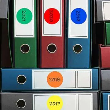 Zonon 400 Pieces 2 Inch Colored Dot Stickers 10 Assorted Colors Round Color Coding Labels Circle Sticker Label for Coloring, Marking, Organizing