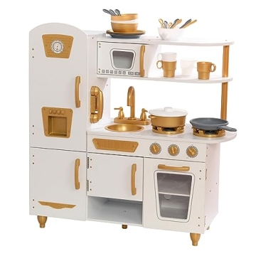KidKraft Play Kitchen with 27-Piece Cookware Set