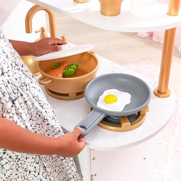 KidKraft Play Kitchen with 27-Piece Cookware Set