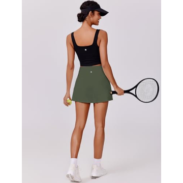 Versatile PINSPARK Women Tennis Skirt - High Waisted Athletic Skort with Pockets