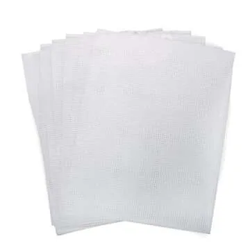 Darice #7 Mesh Plastic Canvas Clear 10.5 x 13.5 (6-Pack) - Crafting Made Easy!