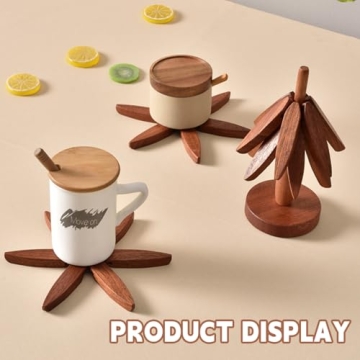 Stylish Wooden Trivets for Hot Dishes Perfect Gift
