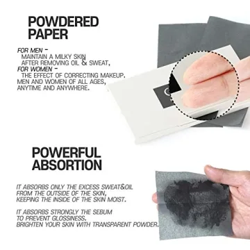 Paper Powdered Oil Clear Blotting Sheets - 3 Pack