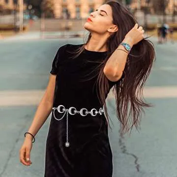 FIORETTO Stylish Adjustable Chain Belt for Women