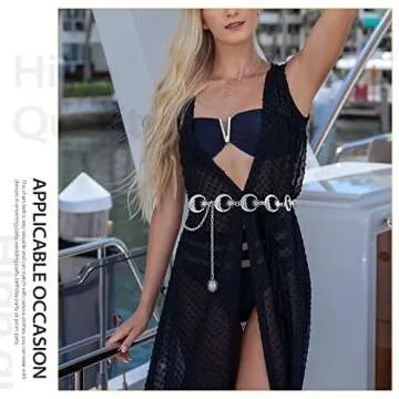 FIORETTO Stylish Adjustable Chain Belt for Women