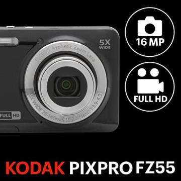 KODAK PIXPRO FZ55-BK Digital Camera for Vlogging