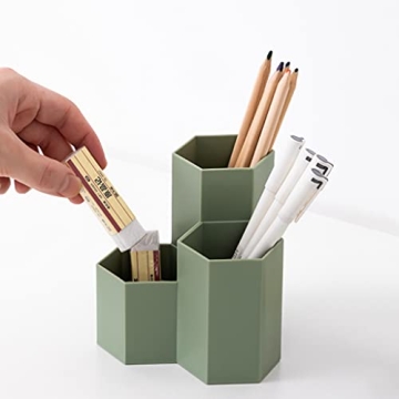 Saikvi Stylish Green Desktop Organizer for Pens