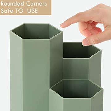 Saikvi Stylish Green Desktop Organizer for Pens