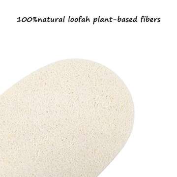 HOMUG Natural Dish Scrubbers, 6 PCS Kitchen Loofah Sponge, Greener Clean Durable Non-Scratch Brush, Made from 100% Plant-Based Fibers, Oil Non-Stick, Compostable, Luffa Loofa Loufa Lufa