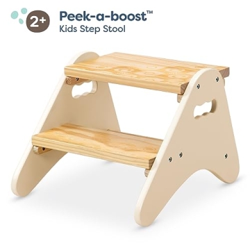B. toys Peek-A-Boost Step Stool for Kid Independence