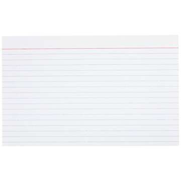 Amazon Basics Index Cards 500 Count for Studying & Lists